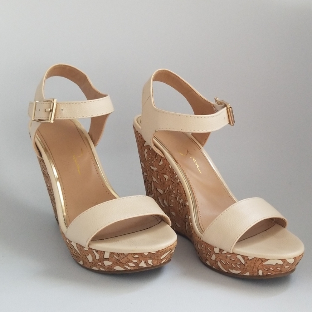 Jessica Simpson Cork Wedge Heels